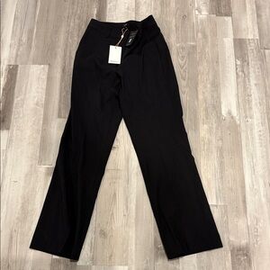 Quince Italian Wool Black Straight Leg Pants